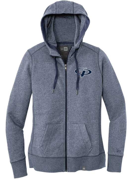 003A-GPAFALL26 NEW ERA WOMEN'S EMBROIDERED FRENCH TERRY ZIP HOODIE