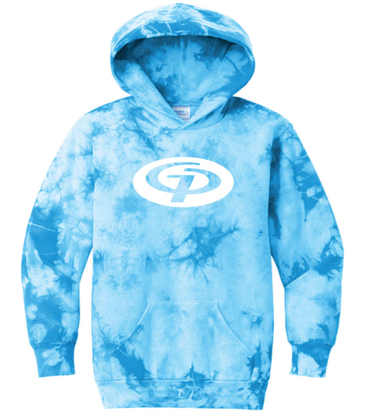 004A-GPAFALL26 YOUTH CRYSTAL TIE-DYE PULLOVER HOODIE