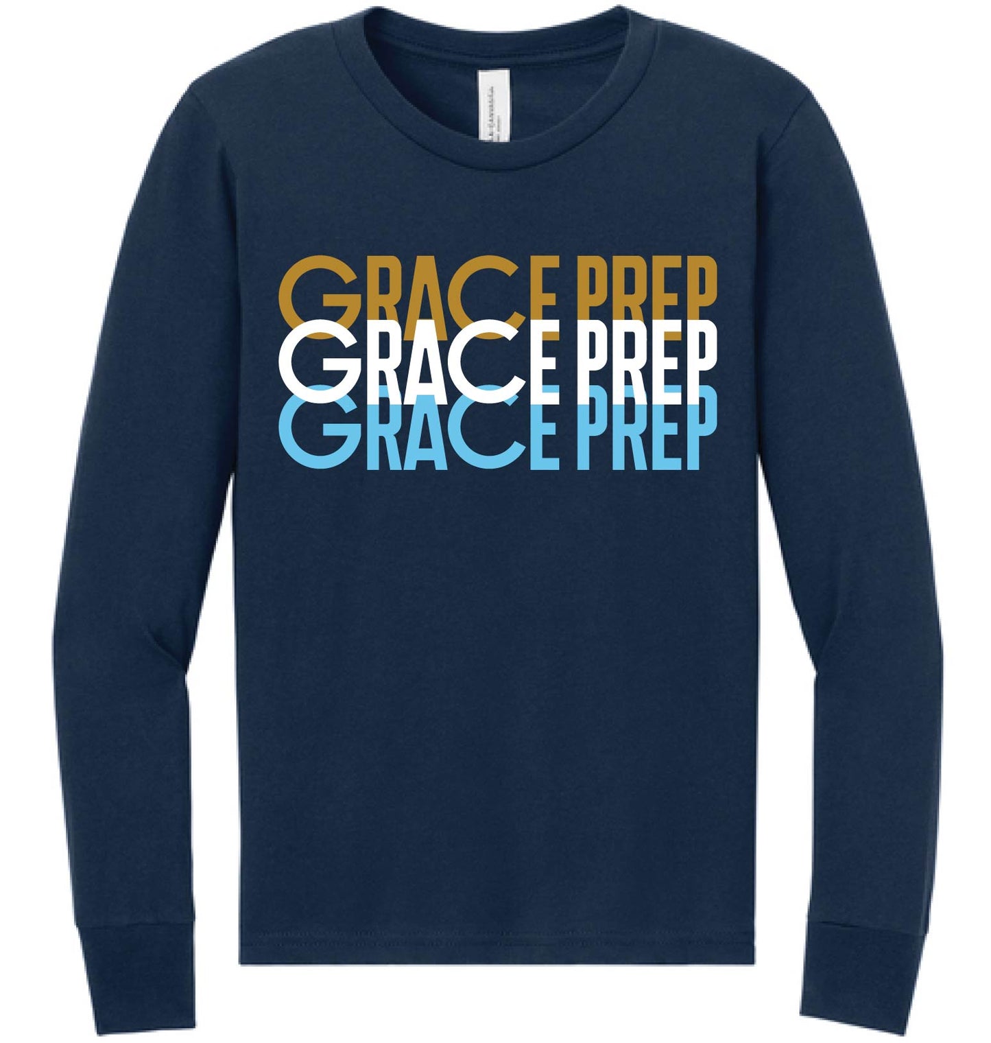 023C-GPAFALL26 YOUTH LONG SLEEVE T-SHIRT - STACKED LOGO