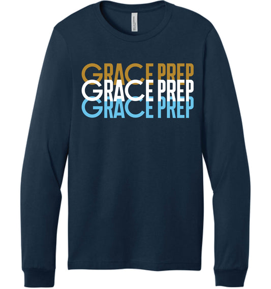 023D-GPAFALL26 ADULT LONG SLEEVE T-SHIRT - STACKED LOGO