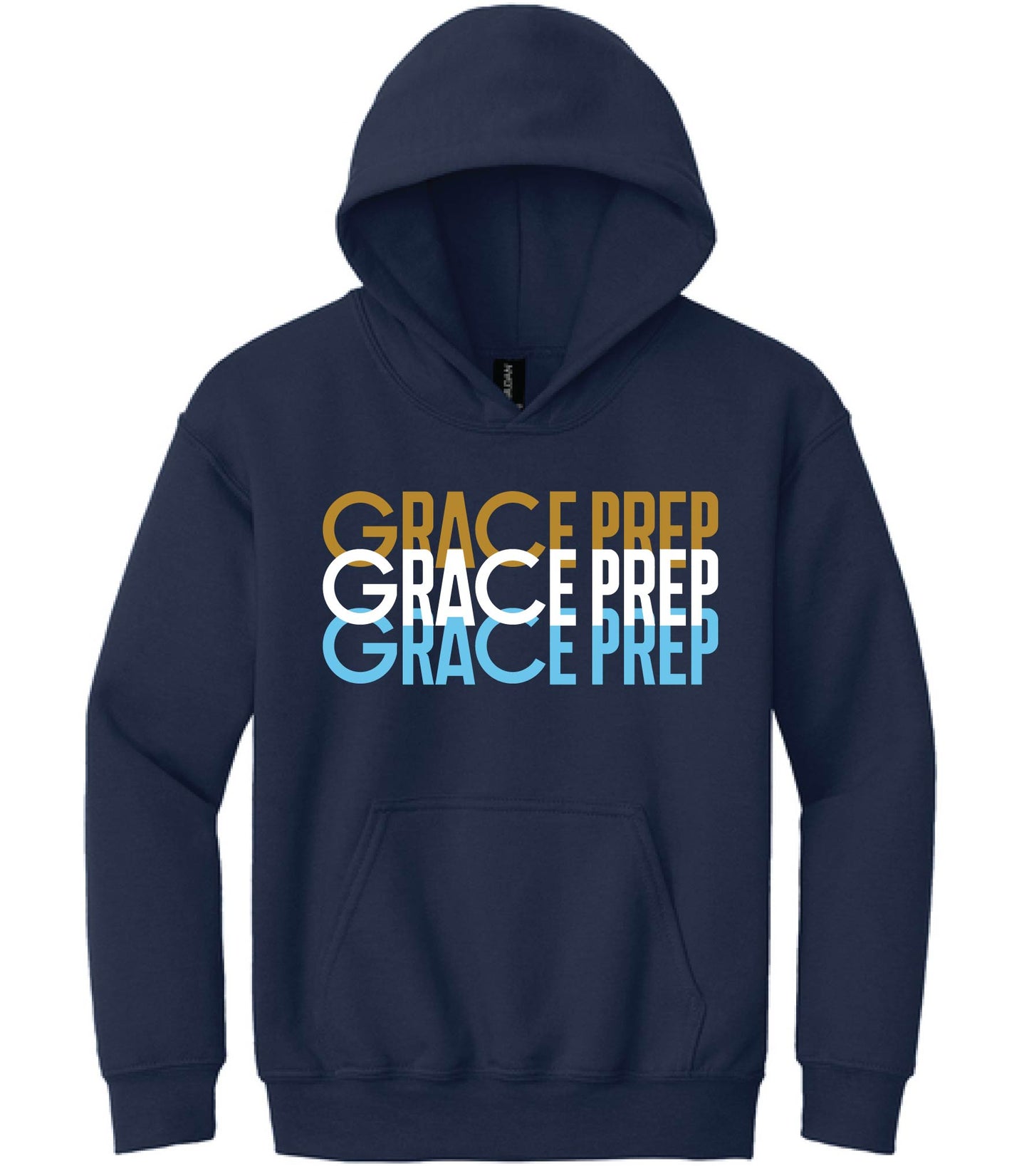 023G-GPAFALL26 YOUTH PULLOVER HOODIE - STACKED LOGO