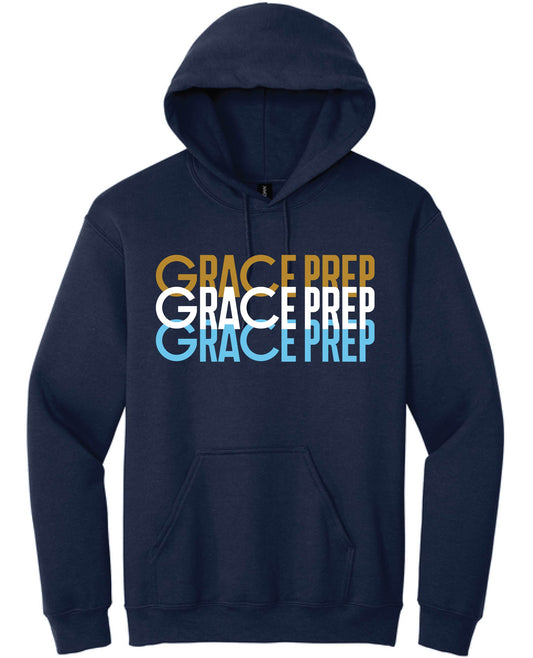 023H-GPAFALL26 ADULT PULLOVER HOODIE - STACKED LOGO