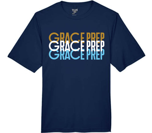 023J-GPAFALL26 ADULT DRIFIT T-SHIRT - STACKED LOGO