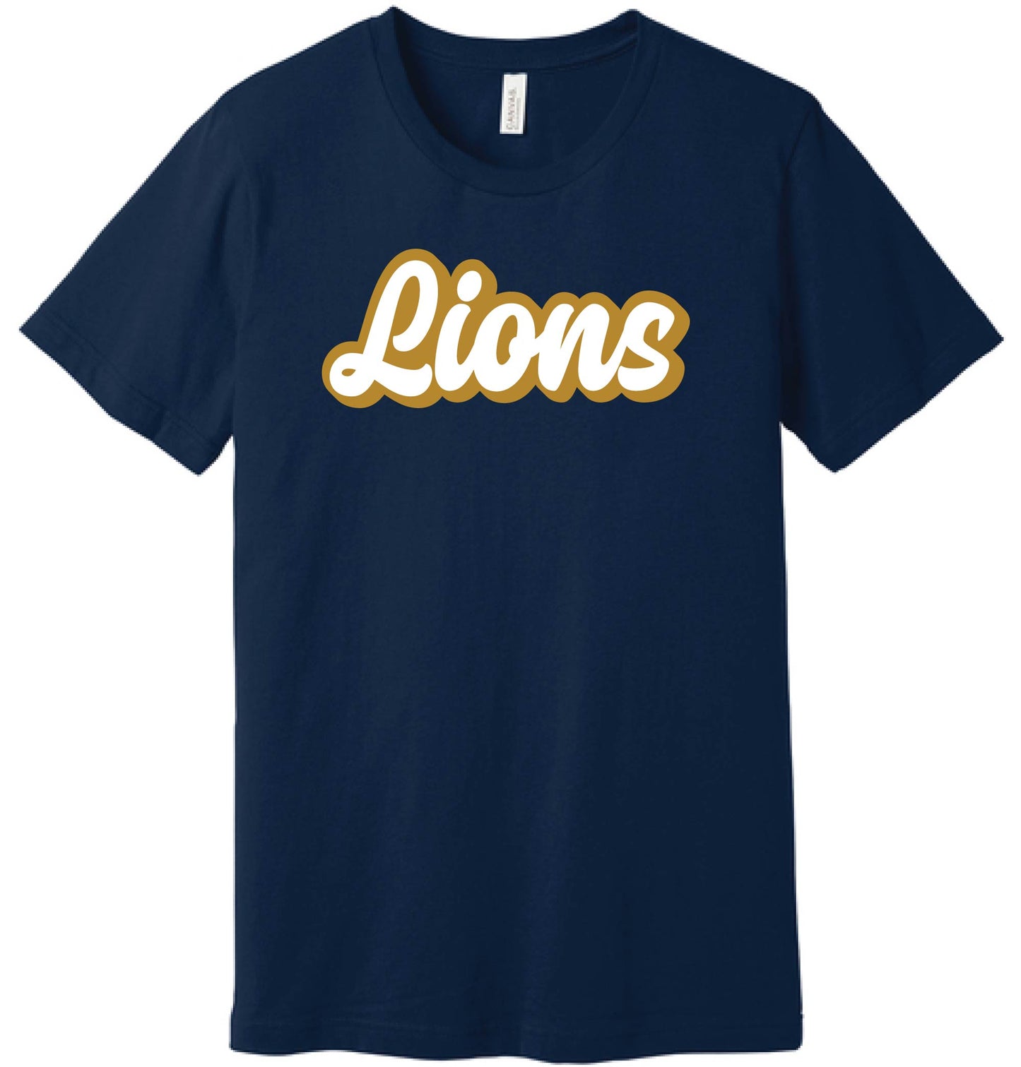 024B-GPAFALL26 ADULT SHORT SLEEVE T-SHIRT - CURSIVE LIONS