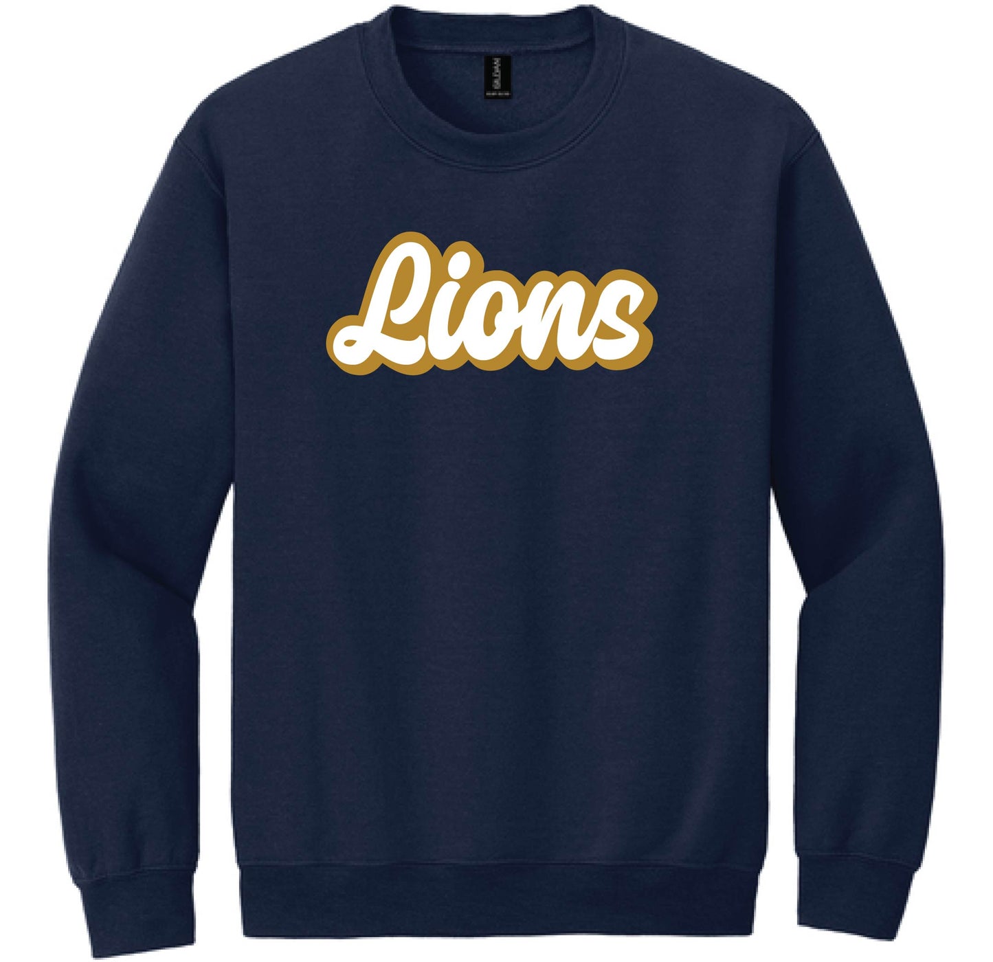 024F-GPAFALL26 ADULT CREWNECK SWEATSHIRT - CURSIVE LIONS