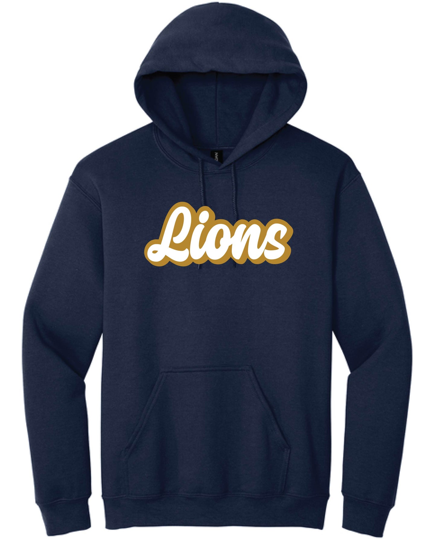 024H-GPAFALL26 ADULT PULLOVER HOODIE - CURSIVE LIONS