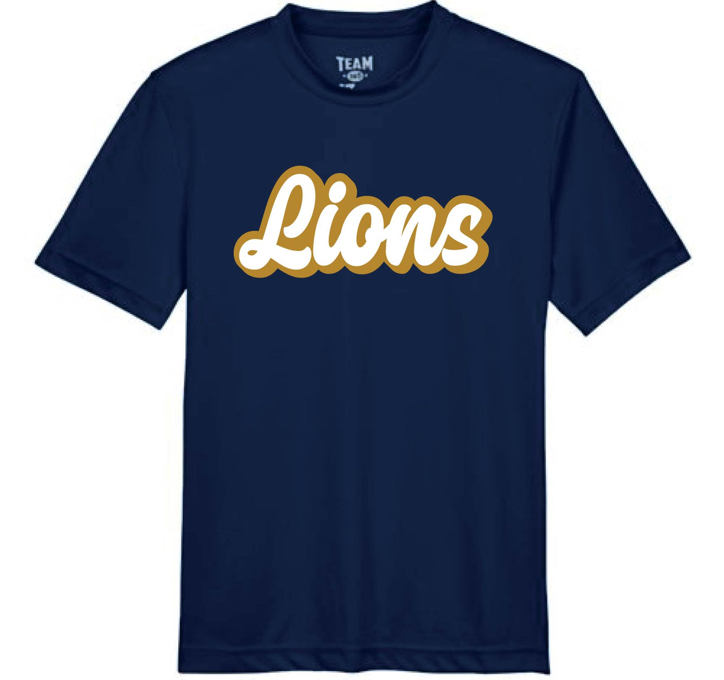 024I-GPAFALL26 YOUTH DRIFIT T-SHIRT - CURSIVE LIONS