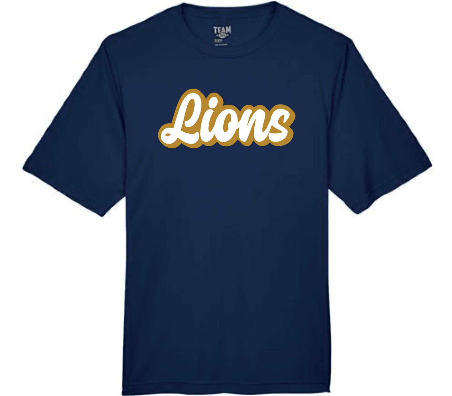 024J-GPAFALL26 ADULT DRIFIT T-SHIRT - CURSIVE LIONS