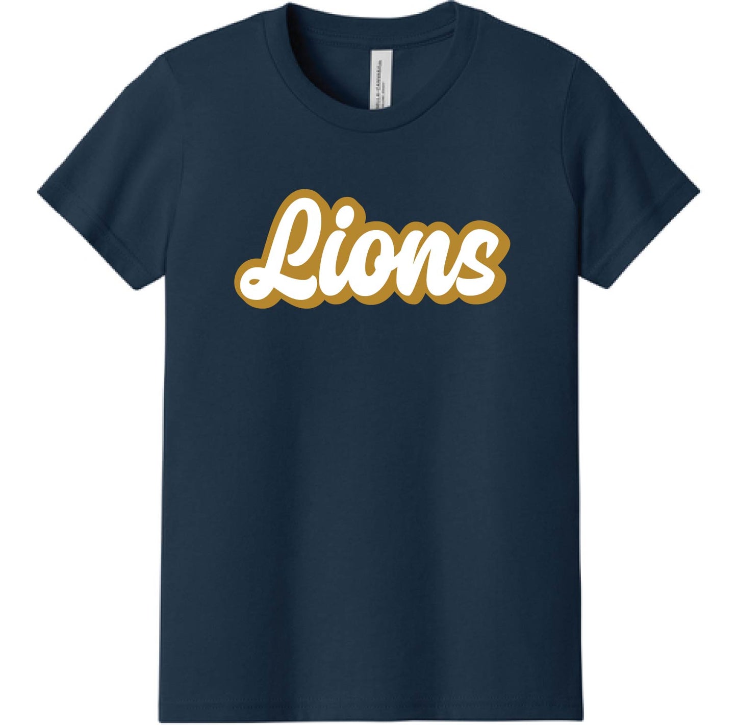 024A-GPAFALL26 YOUTH SHORT SLEEVE T-SHIRT - CURSIVE LIONS