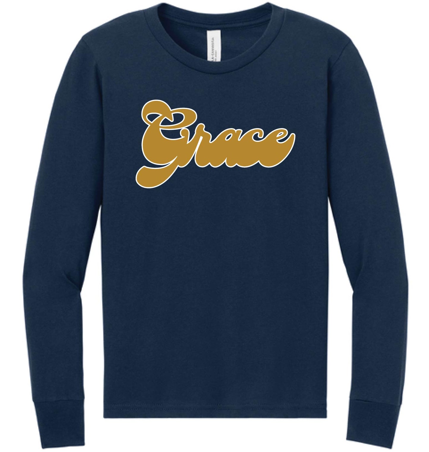 025C-GPAFALL26 YOUTH LONG SLEEVE T-SHIRT - THICK SCRIPT