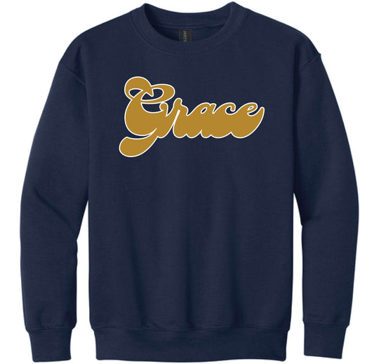 025E-GPAFALL26 YOUTH CREWNECK SWEATSHIRT - THICK SCRIPT