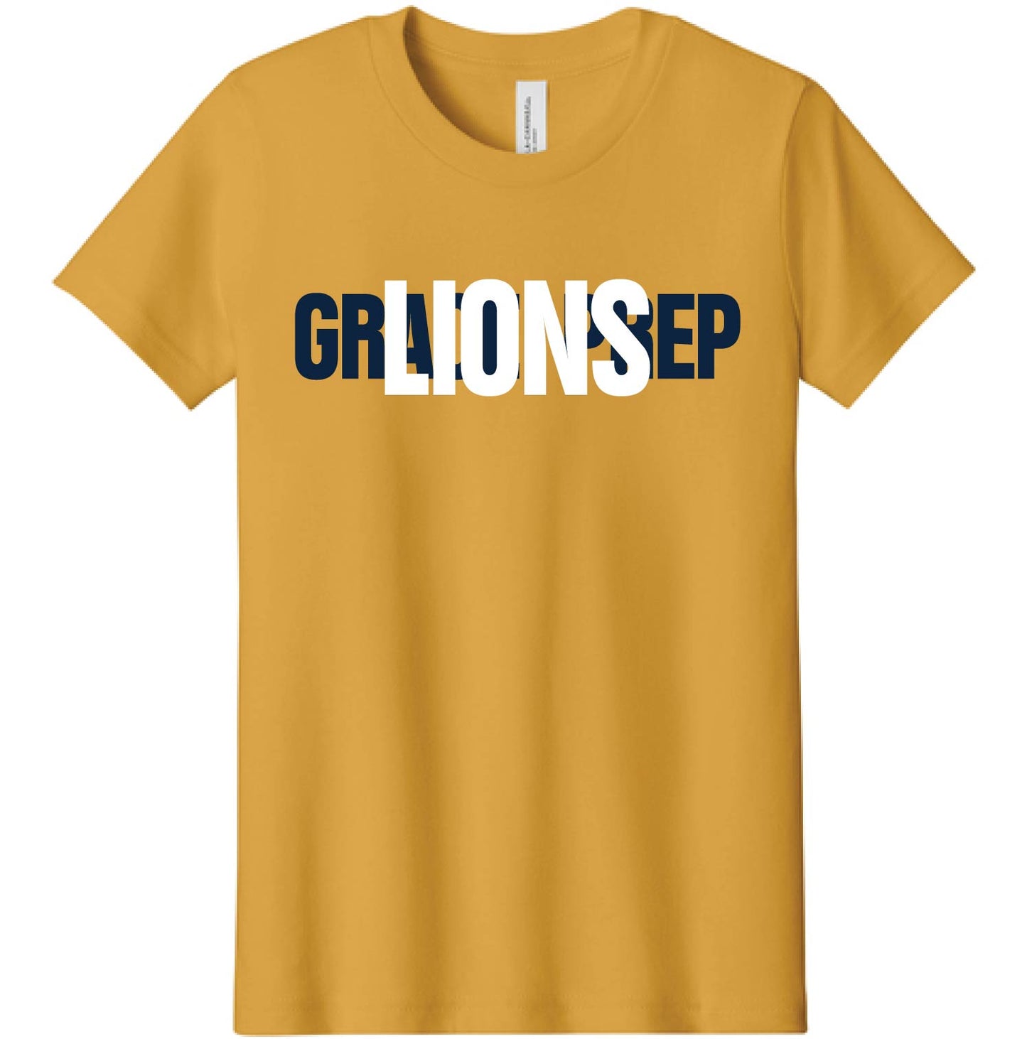 027A-GPAFALL26 YOUTH SHORT SLEEVE T-SHIRT - LAYERED LIONS