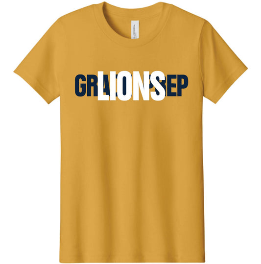 027A-GPAFALL26 YOUTH SHORT SLEEVE T-SHIRT - LAYERED LIONS