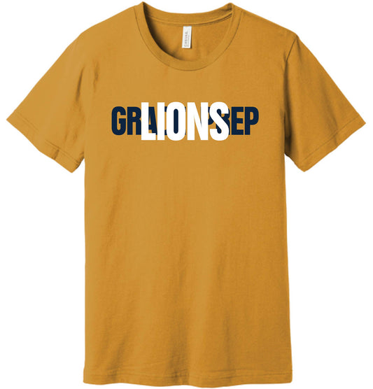 027B-GPAFALL26 ADULT SHORT SLEEVE T-SHIRT - LAYERED LIONS