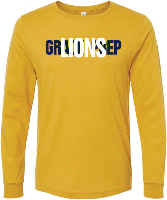 027D-GPAFALL26 ADULT LONG SLEEVE T-SHIRT - LAYERED LIONS