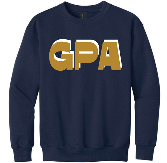 028E-GPAFALL26 YOUTH CREWNECK SWEATSHIRT - SHADOW GPA