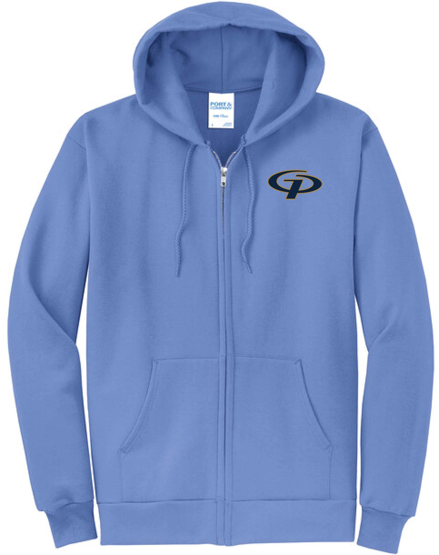 031D-GPAFALL26 EMBROIDERED ADULT ZIP HOODIE