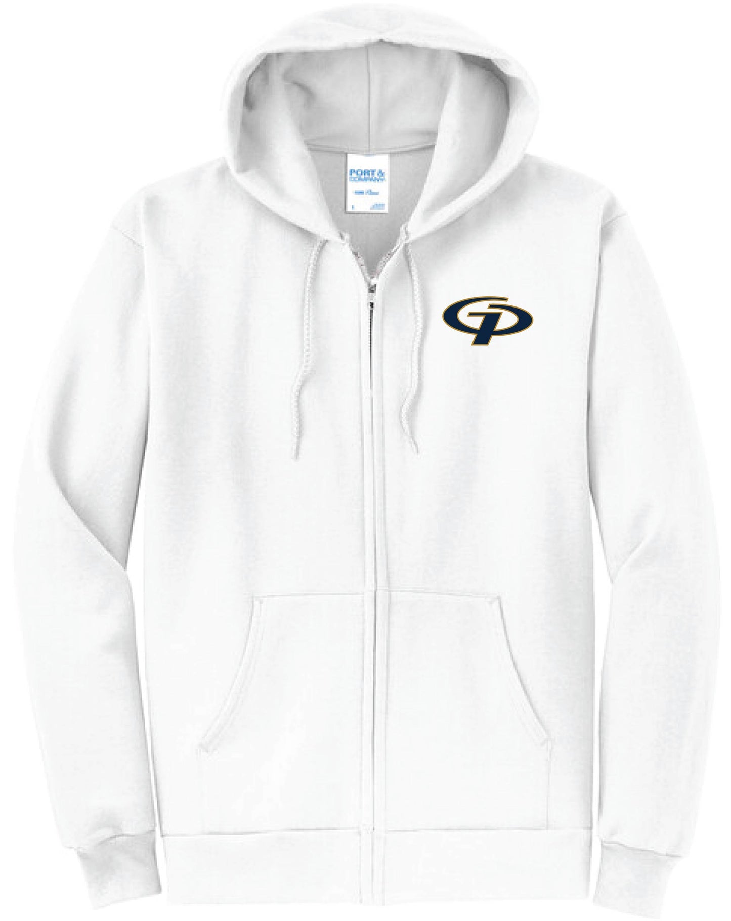 031B-GPAFALL26 EMBROIDERED ADULT ZIP HOODIE