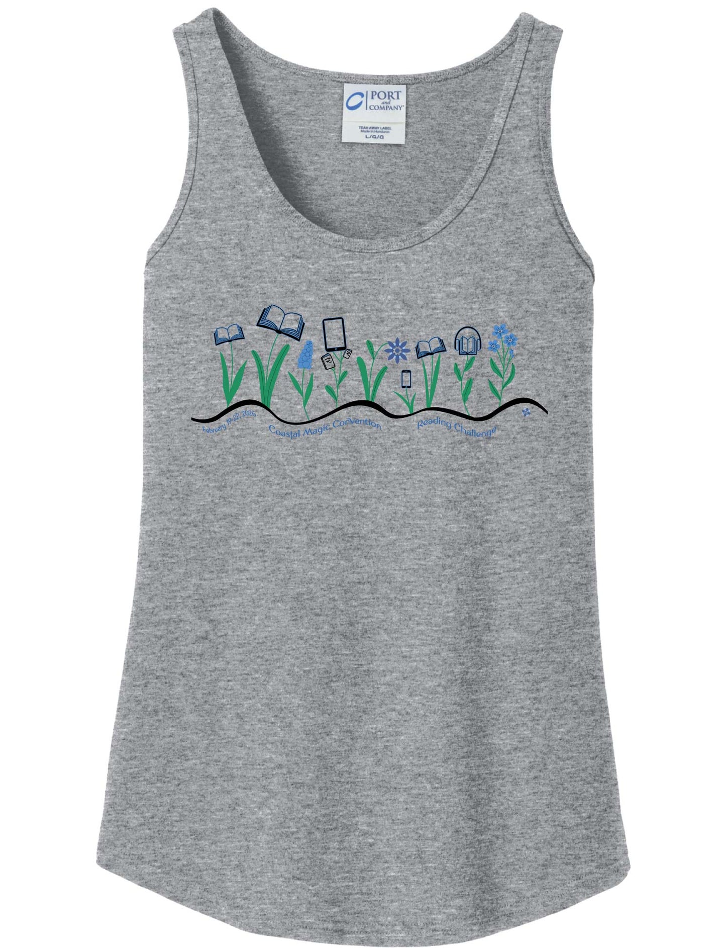 Coastal Magic 2026 Books and Flowers Tank Top