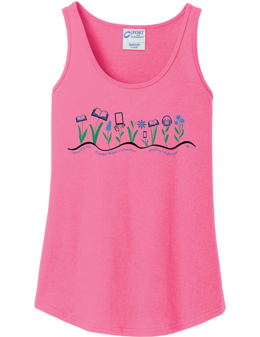 Coastal Magic 2026 Books and Flowers Tank Top