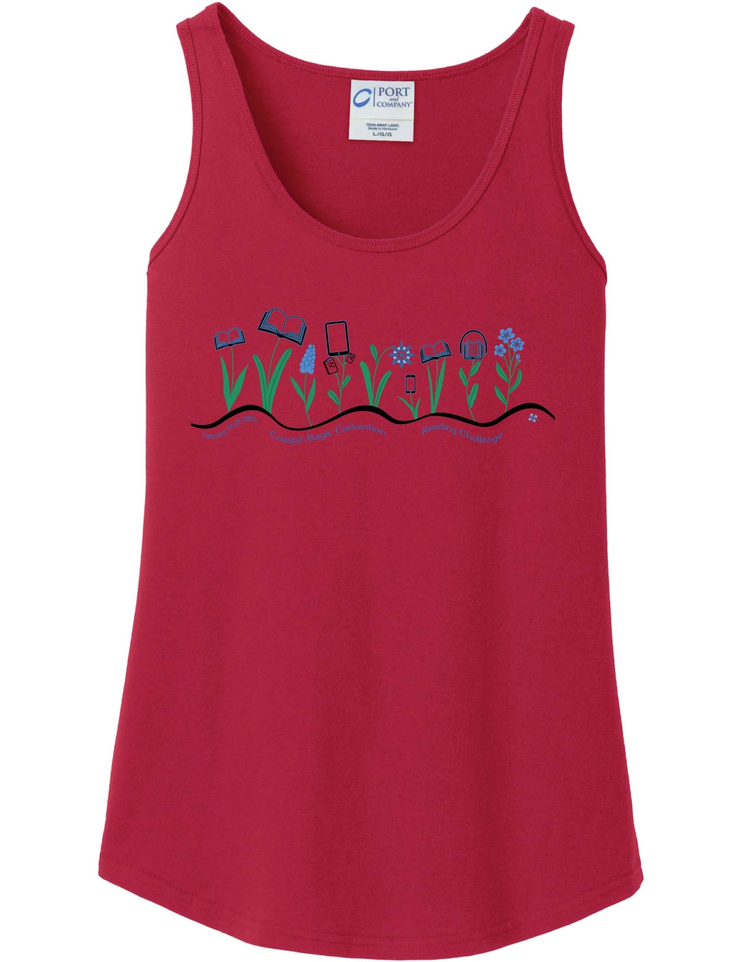 Coastal Magic 2026 Books and Flowers Tank Top