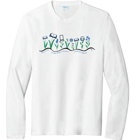 Coastal Magic 2026 Books and Flowers Long Sleeve Shirt