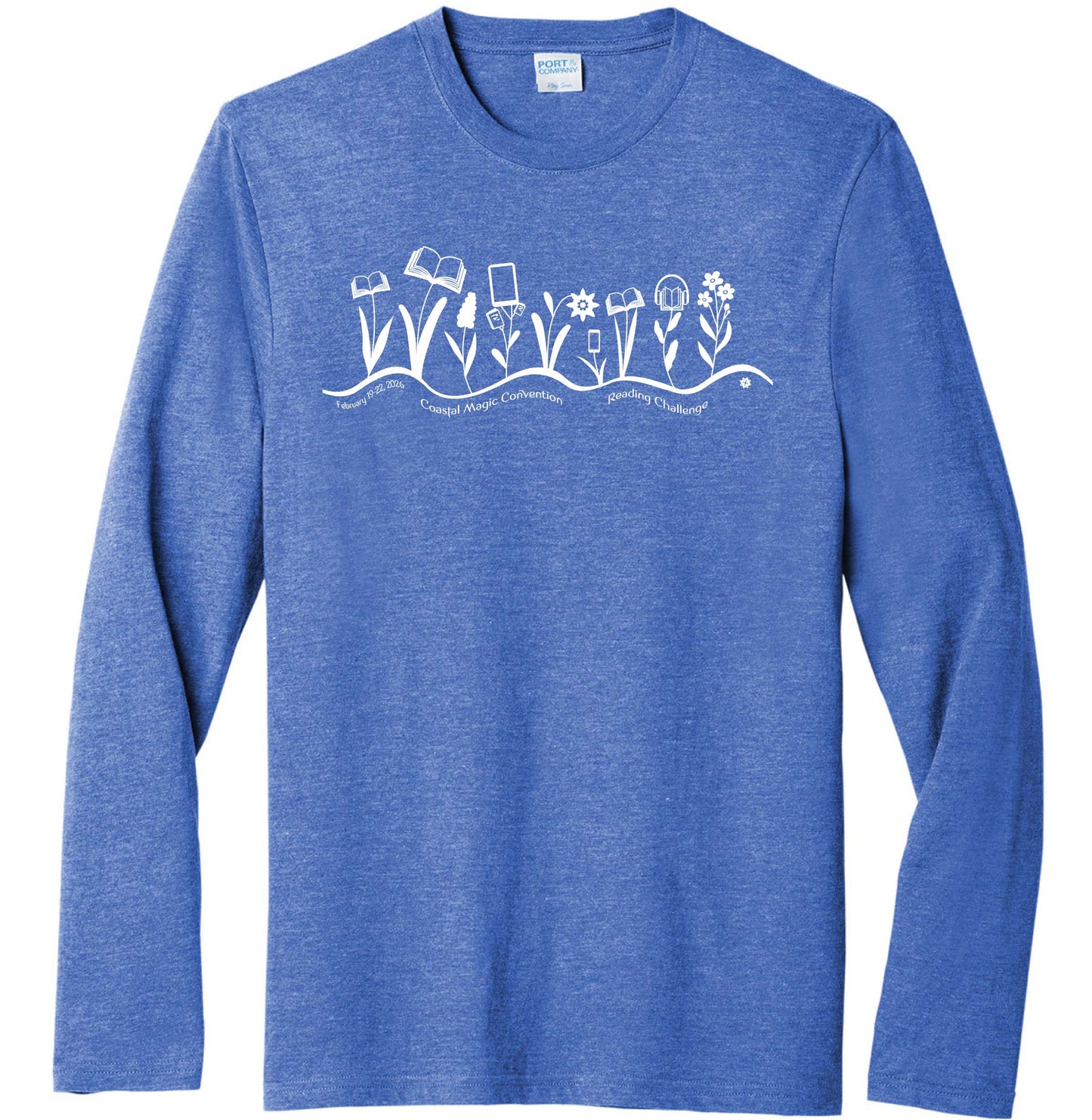 Coastal Magic 2026 Books and Flowers Long Sleeve Shirt