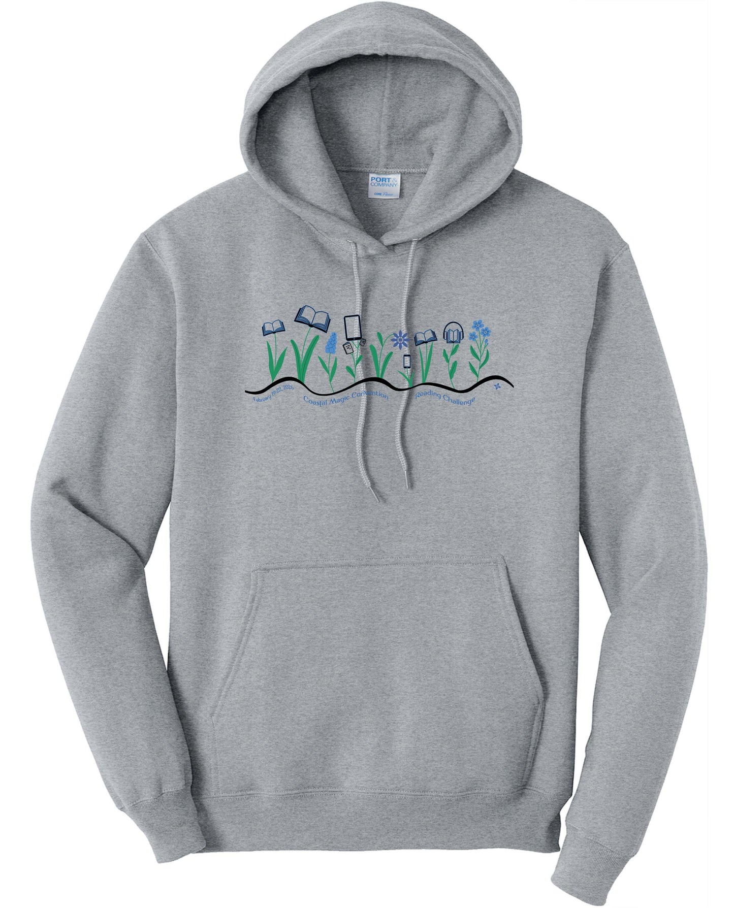 Coastal Magic 2026 Books and Flowers Hoodie
