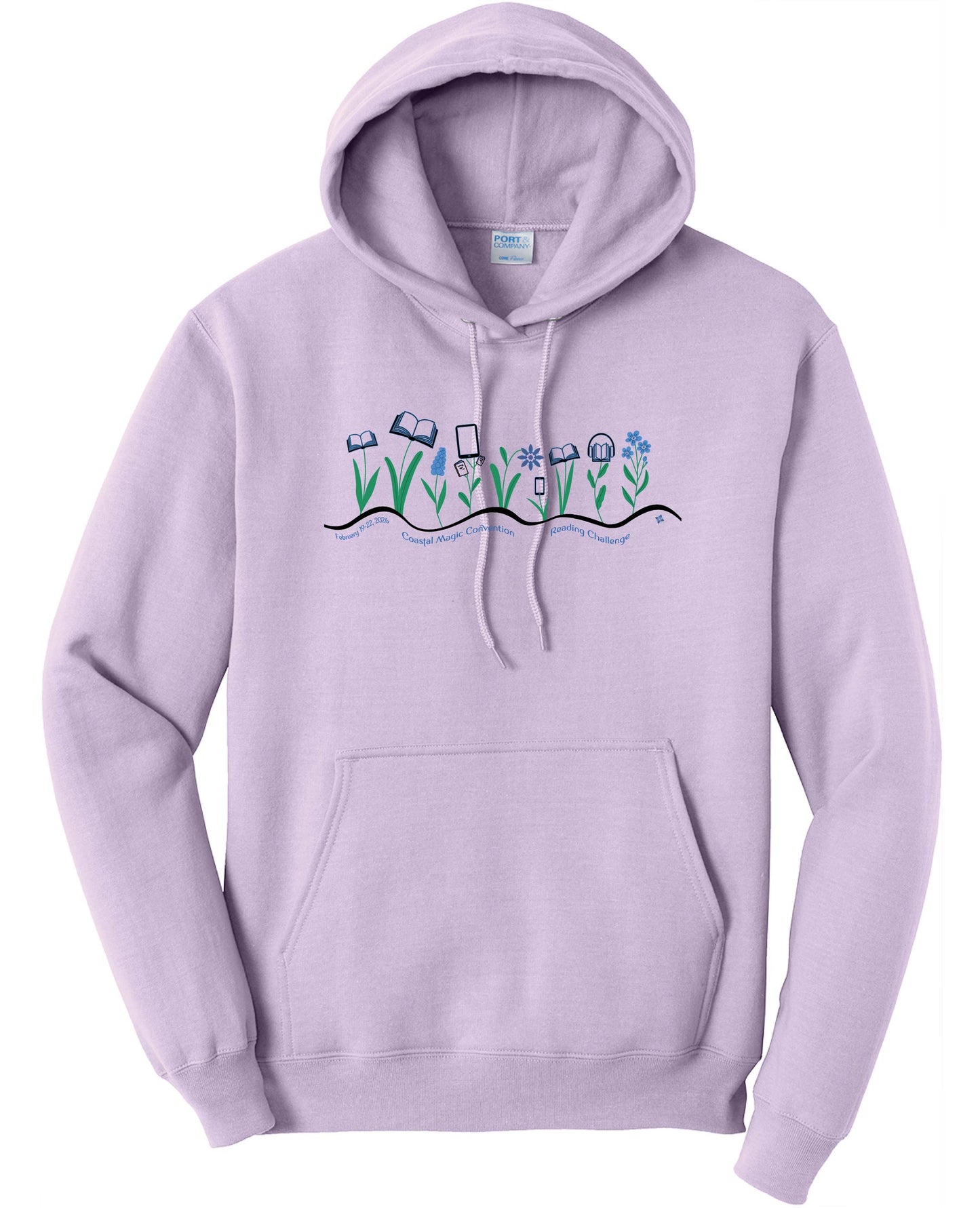 Coastal Magic 2026 Books and Flowers Hoodie