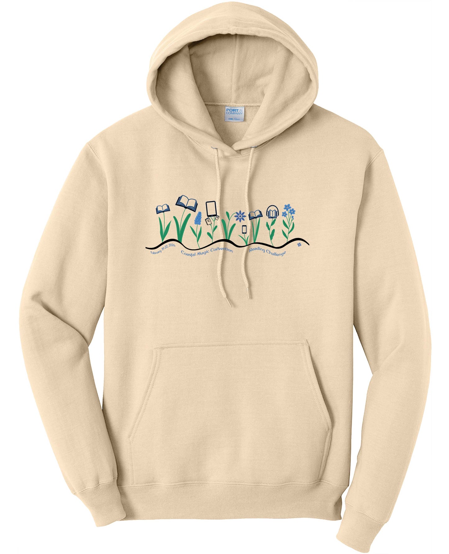 Coastal Magic 2026 Books and Flowers Hoodie